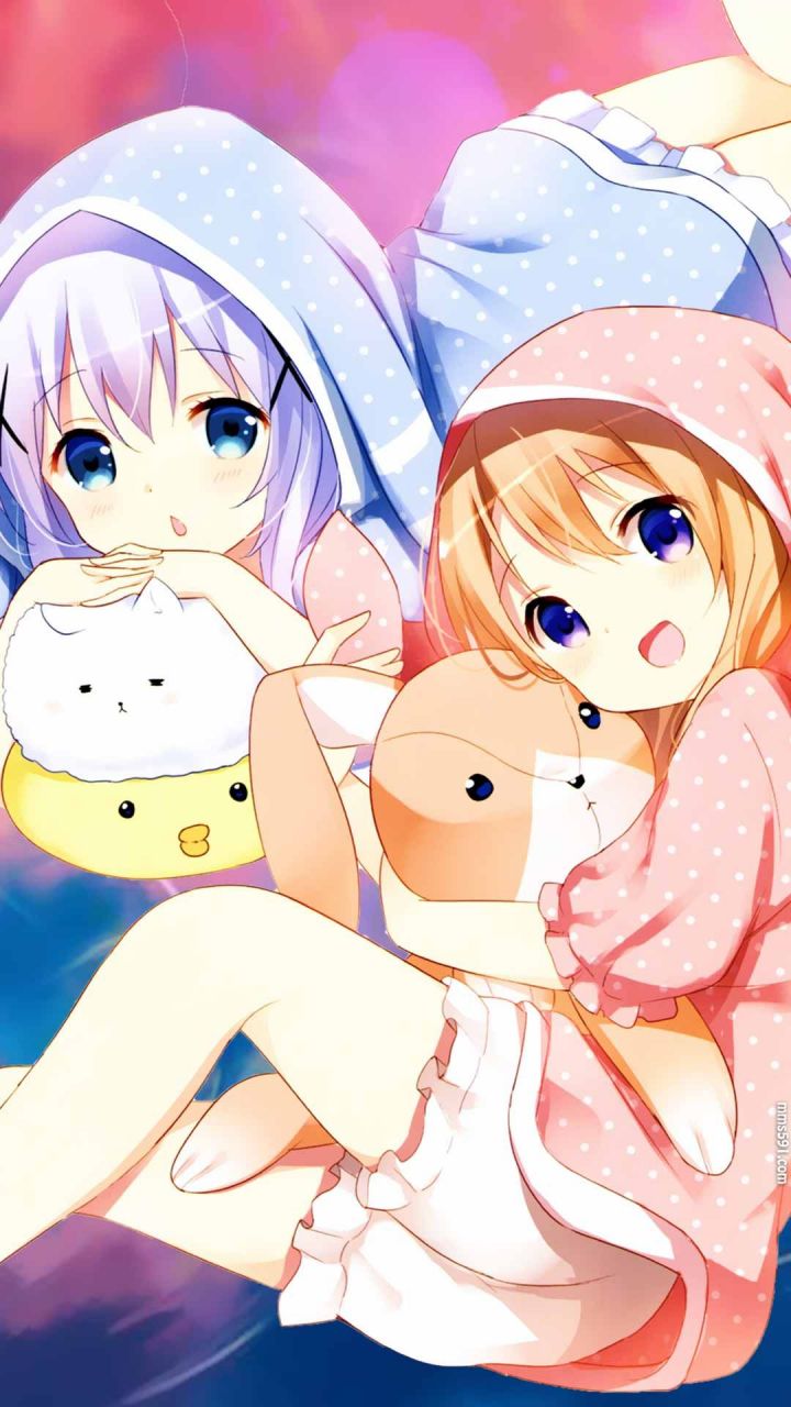 请问您今天要来点兔子吗女主角保登心爱Hoto Kokoa手机壁纸图片（5）