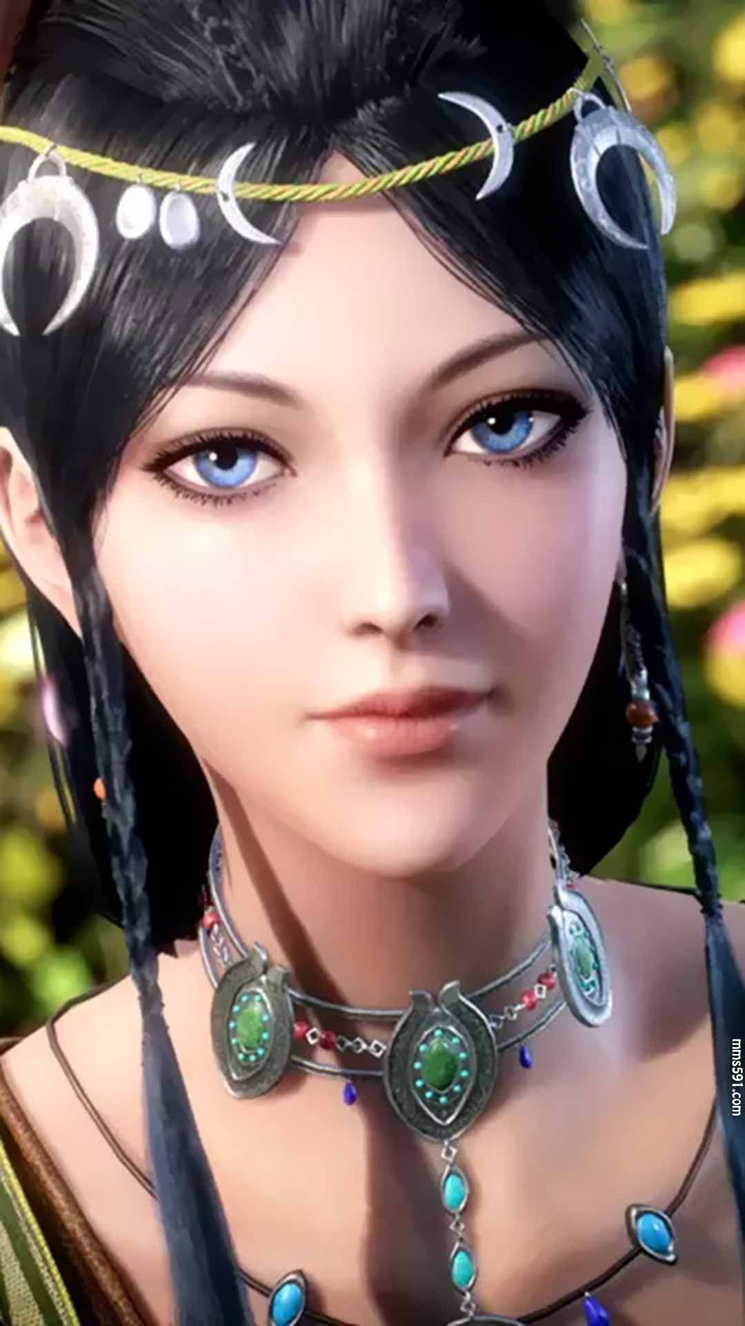 武庚纪冷艳动漫美女织布师阿岚手机壁纸图片(6)