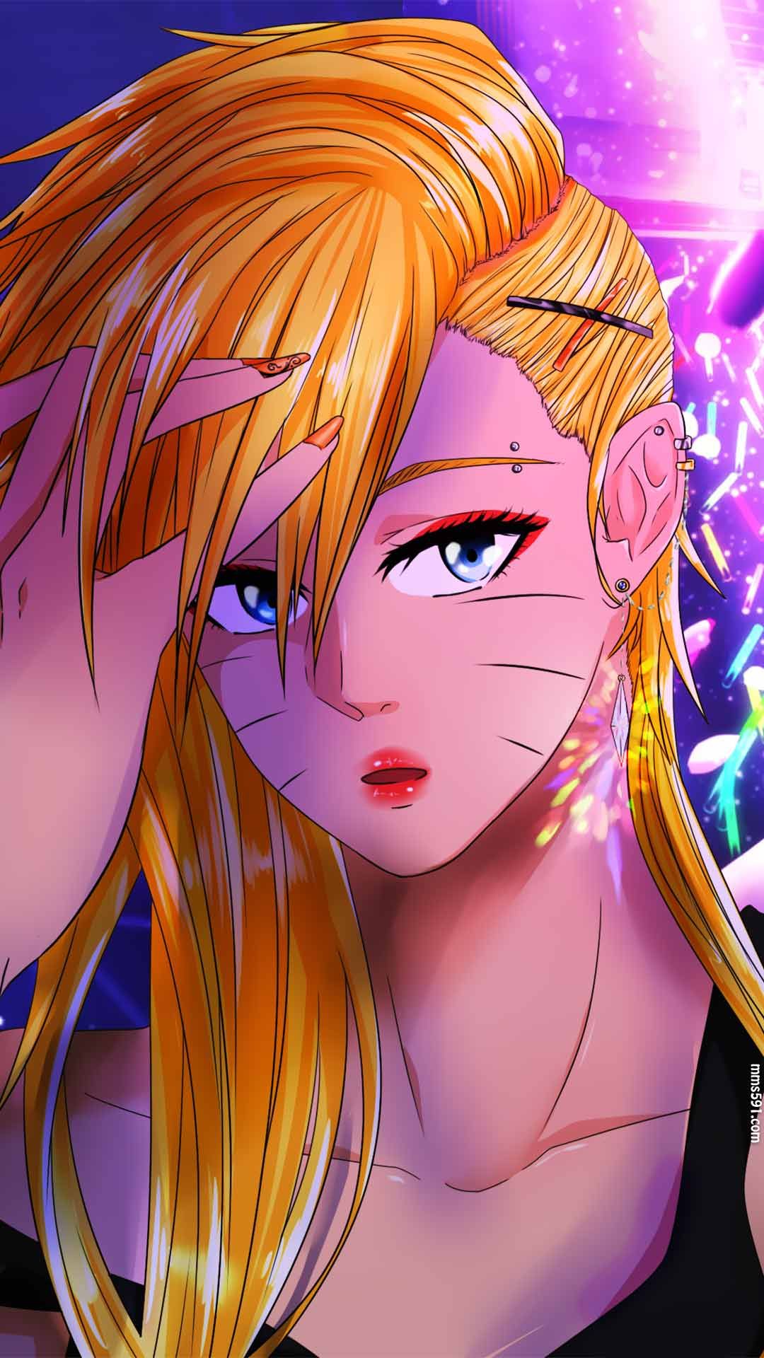 1080x1920图片下载_火影忍者女版鸣人男主色诱术性转漩涡鸣子手机壁纸