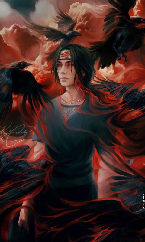 火影忍者佐助哥哥宇智波鼬Uchiha Itachi手机壁纸图片1080P（8）