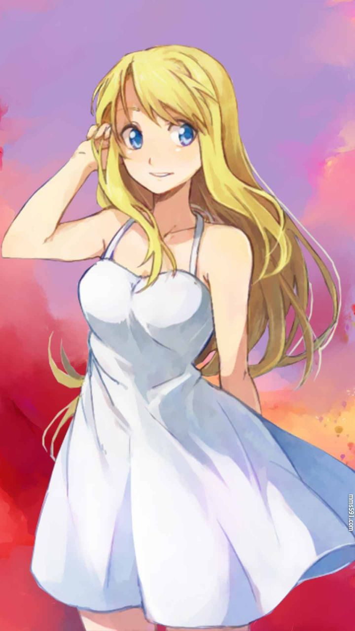钢之炼金术师女主角温莉·洛克贝尔Winry Rockbell手机壁纸图片（8）