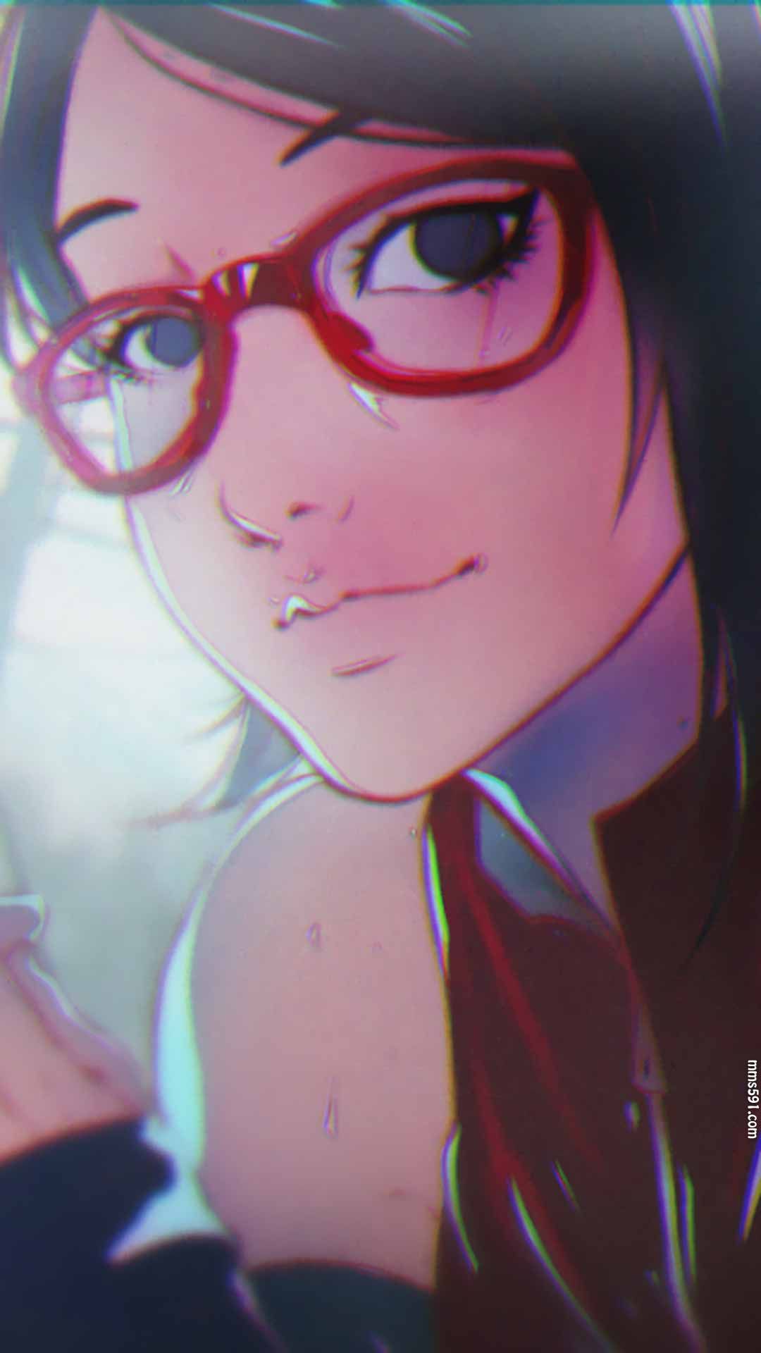 火影忍者佐助和樱的女儿宇智波佐良娜Uchiha Sarada手机壁纸图片