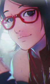 火影忍者佐助和小樱的女儿宇智波佐良娜Uchiha Sarada手机壁纸图片