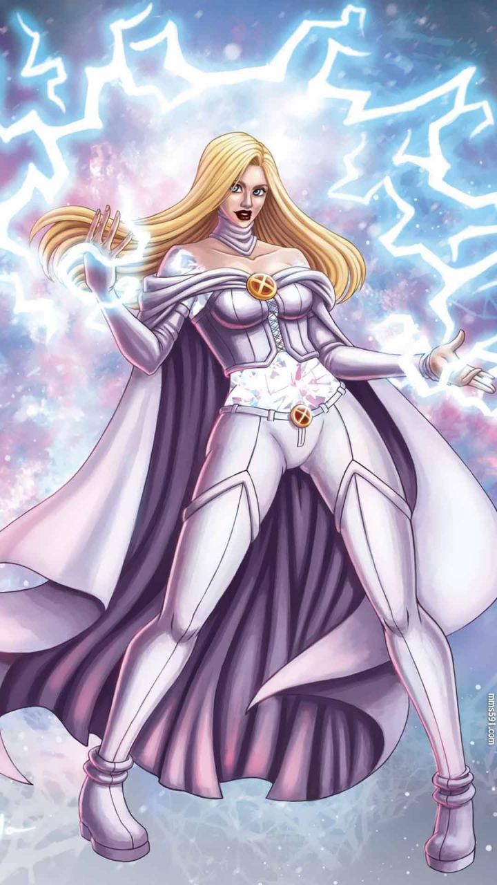 漫威X战警超级英雄白皇后Emma Frost超性感图片手机壁纸(7)