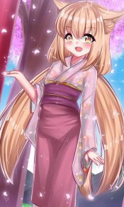 此花亭奇谭女主角柚Yuzu长耳朵的动漫美女可爱手机壁纸图片1080（3）