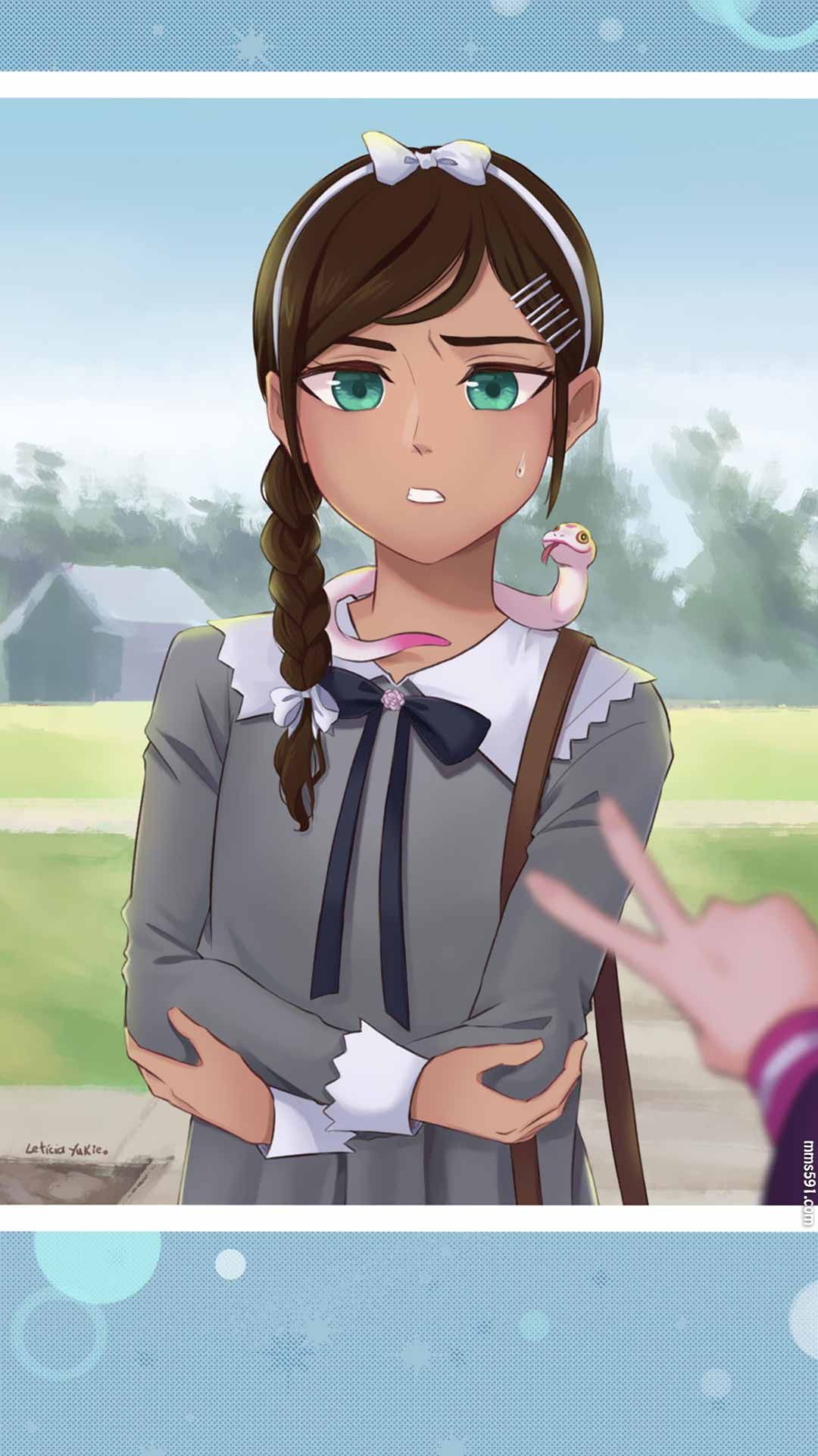 奇蛋物语长辫子女孩青沼音瑠 Aonuma Neiru手机壁纸图片（3）