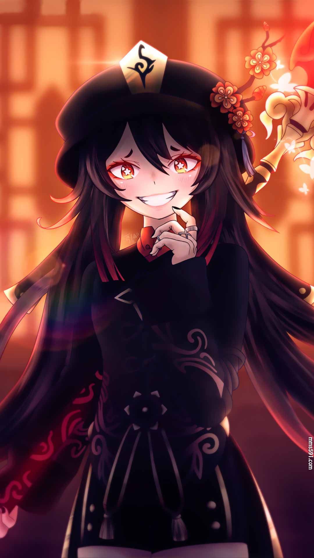 原神往生堂堂主胡桃Hu Tao可爱手机壁纸图片大全（8）