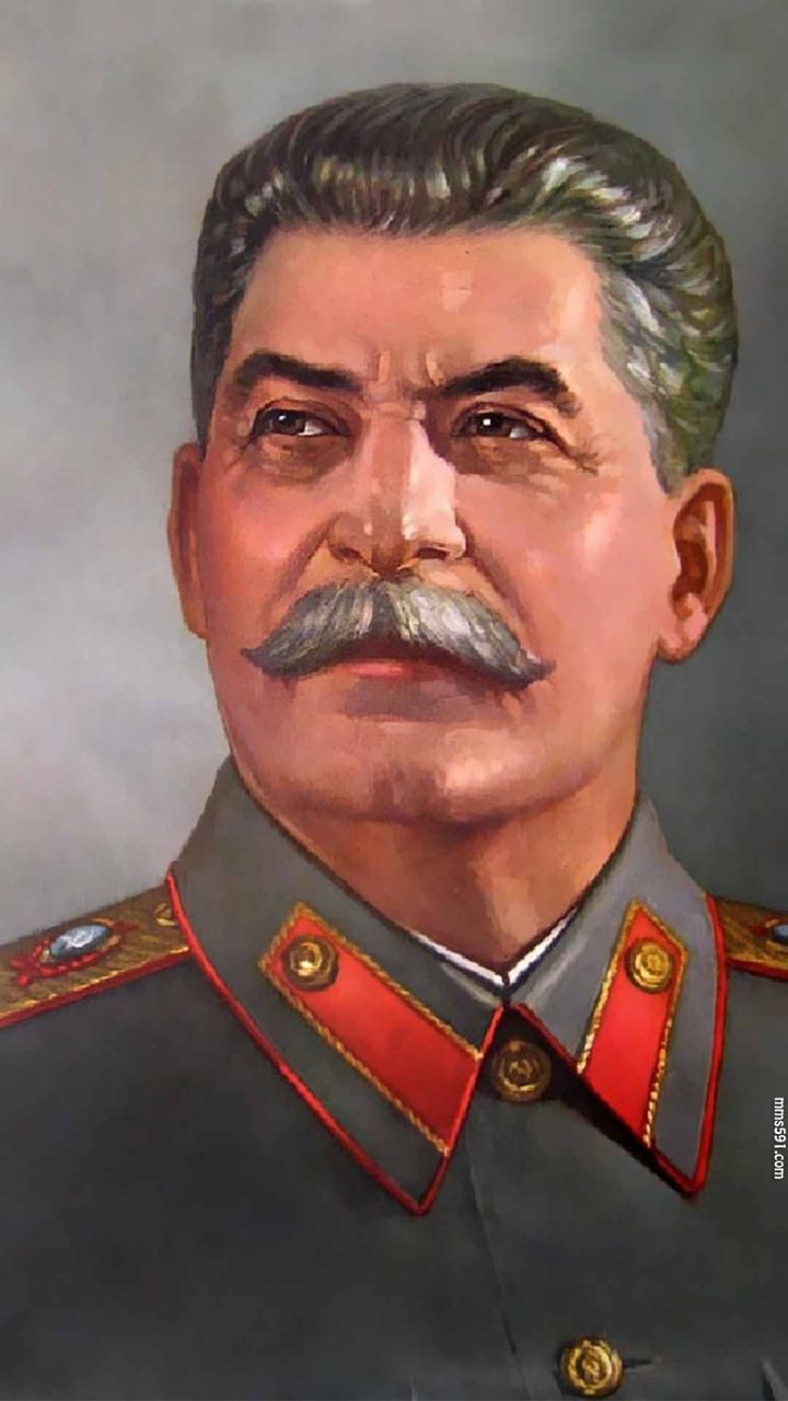 前苏联总书记约瑟夫·斯大林Joseph Stalin半身像手机壁纸图片（2）