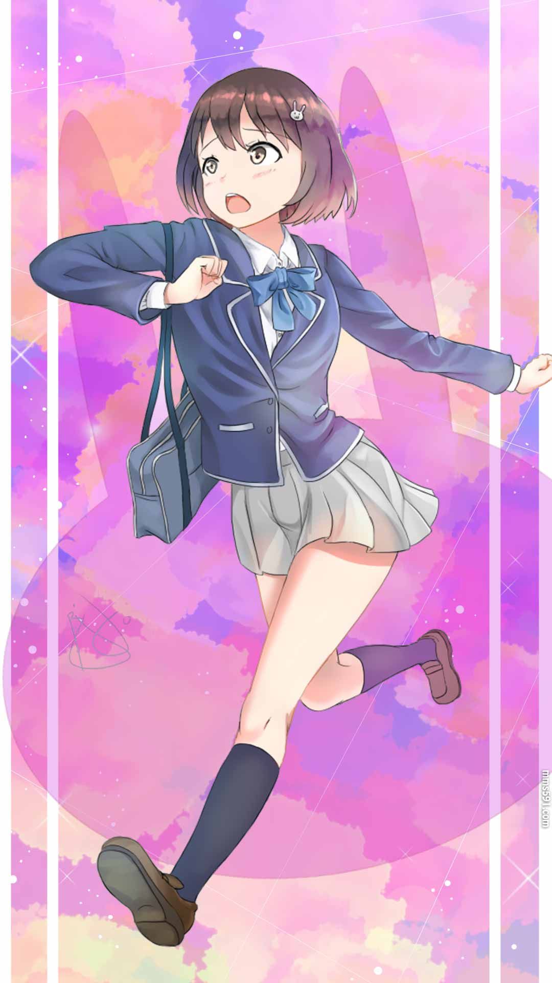 这个美术部有问题短发女主角宇佐美瑞希Usami Mizuki手机壁纸图片