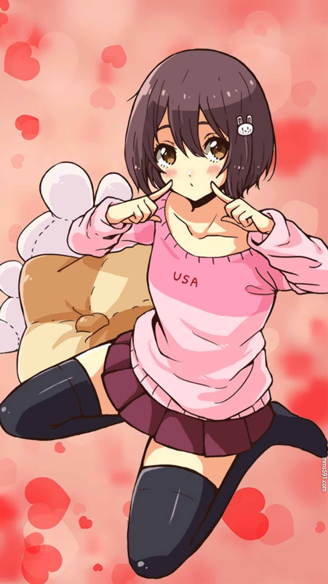 这个美术部有问题短发女主角宇佐美瑞希Usami Mizuki手机壁纸图片（11）