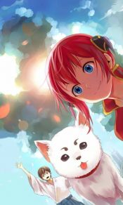银魂女主的宠物白色狗子定春Sadaharu可爱手机壁纸图片背景下载（3）