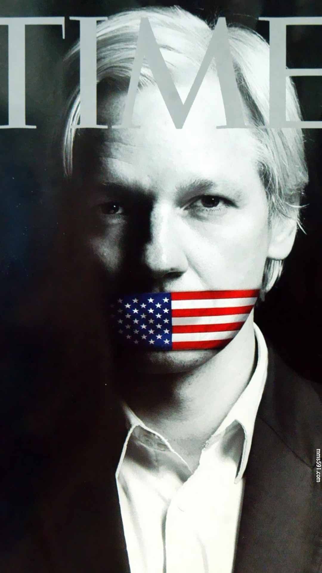 维基解密创始人网络黑客朱利安·阿桑奇Julian Assange手机壁纸图片