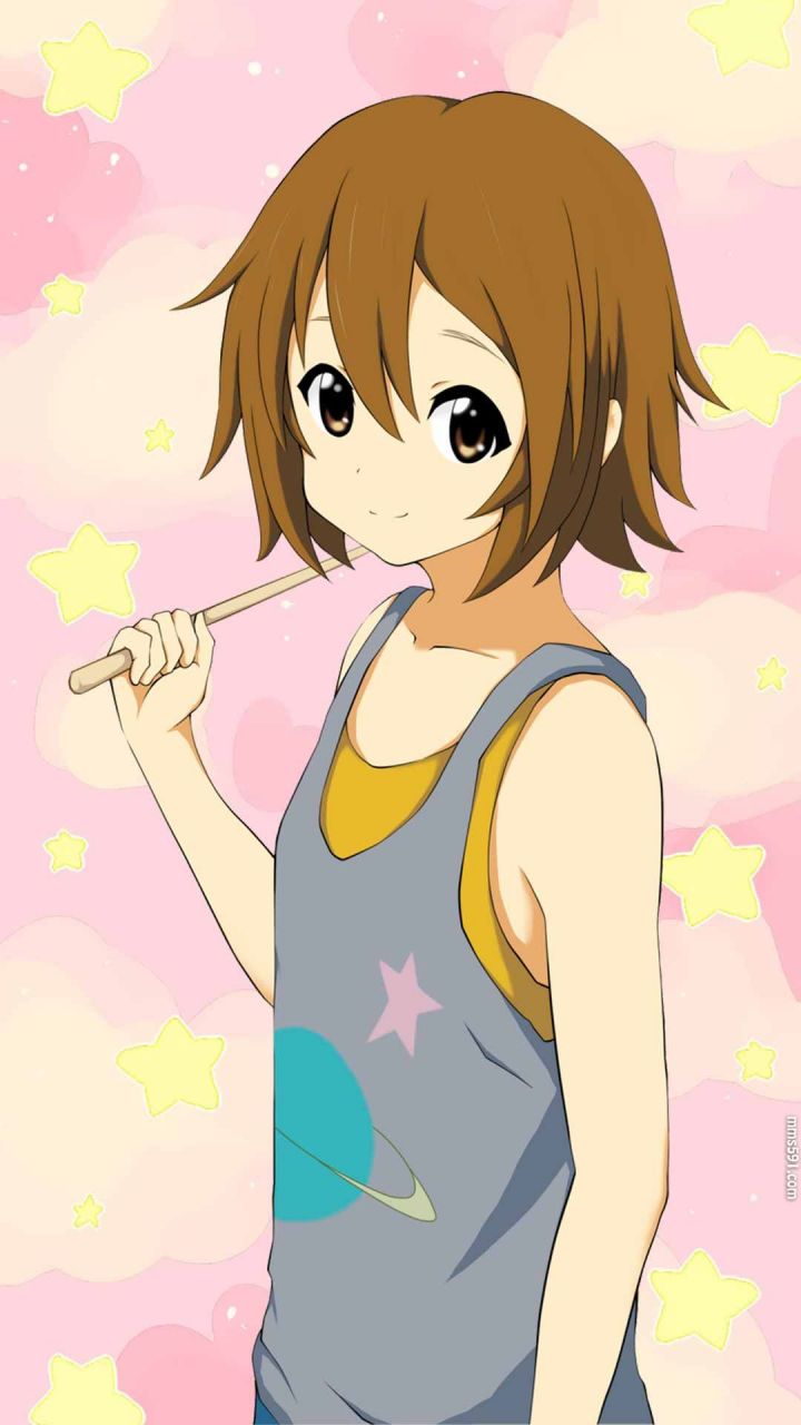 轻音少女中的鼓手田井中律Tainaka Ritsu手机壁纸图片集1080x1920（10）