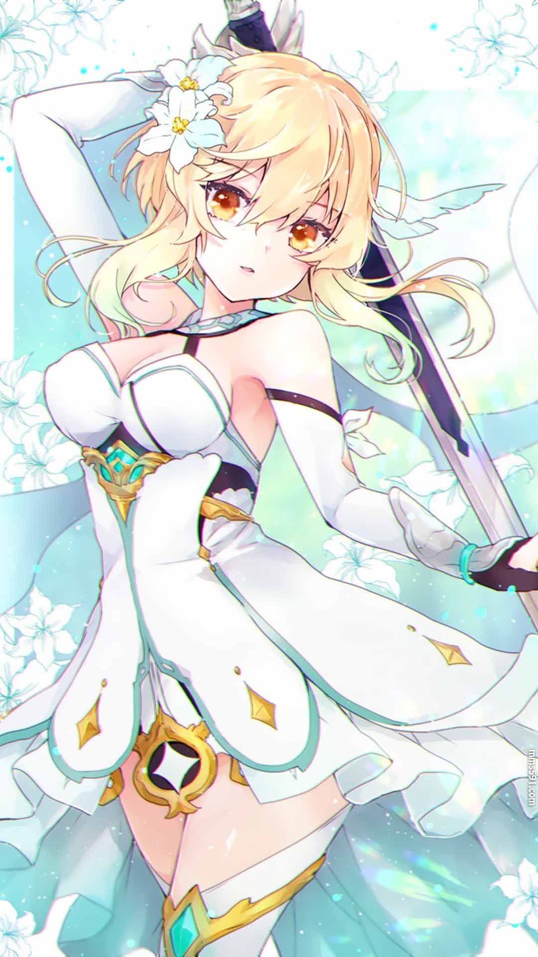 原神女性角色旅行者荧Lumine高清手机壁纸图片1080x1920（11）