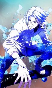 无限滑板蓝色头发的男主角驰河兰加Langa Hasegawa手机壁纸图片集（3）