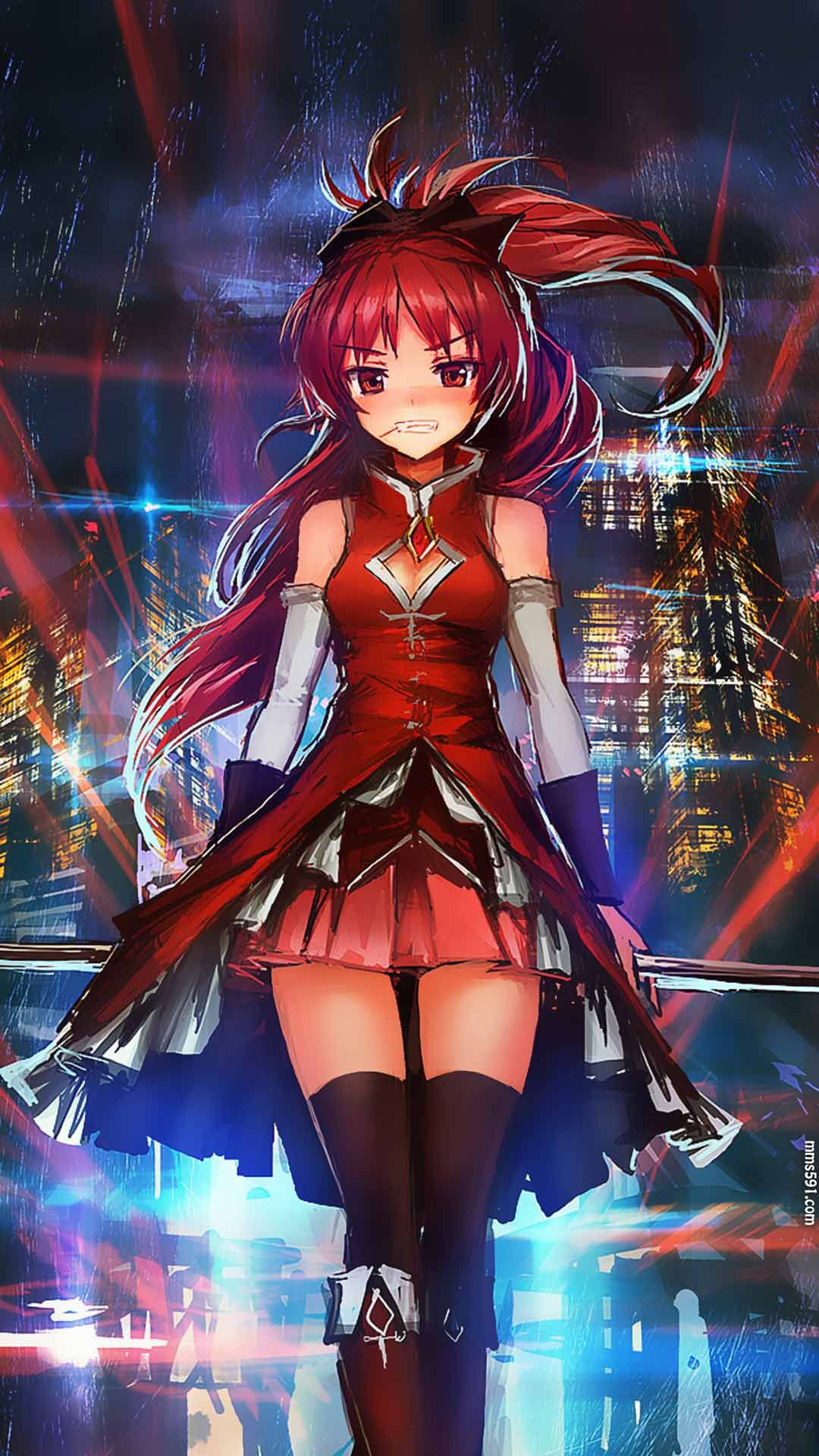 魔法少女小圆红毛赤骑士佐仓杏子Sakura Kyouko手机壁纸图片集（3）