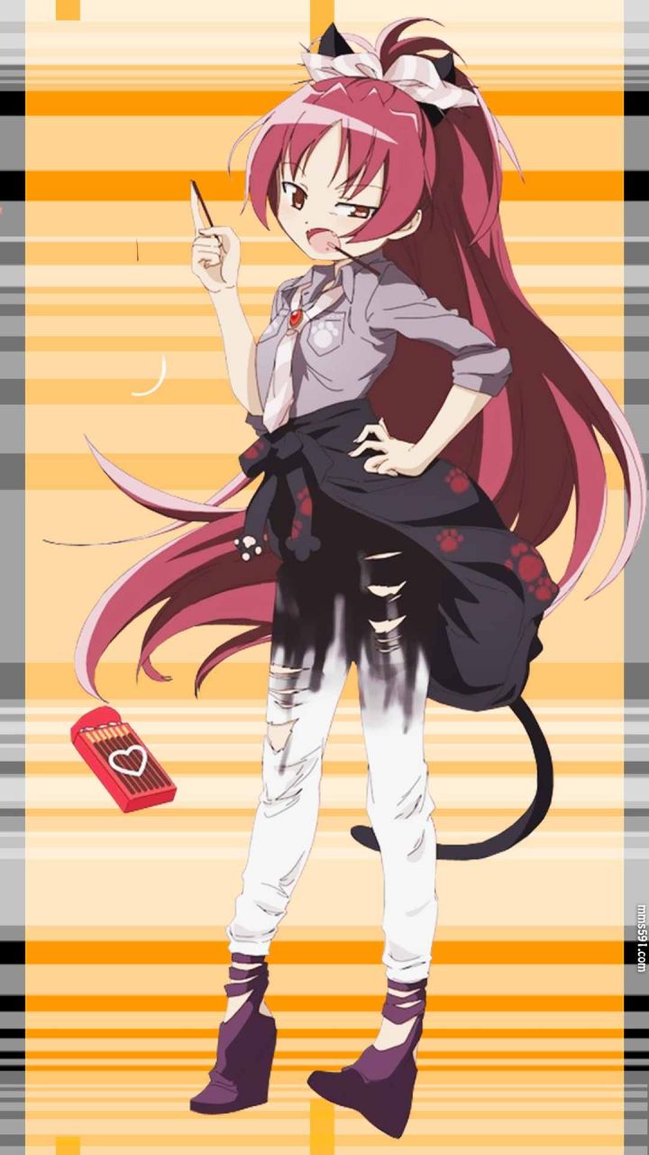 魔法少女小圆红毛赤骑士佐仓杏子Sakura Kyouko手机壁纸图片集（8）
