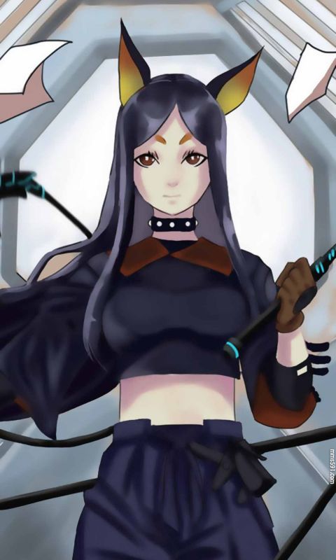 明日方舟女英雄杜宾Dobermann高清手机壁纸图片集1080x1920（3）