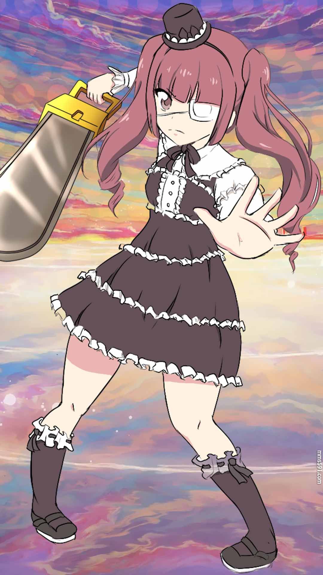 邪神与厨二病少女遮住眼睛的花园百合铃Hanazono Yurine手机壁纸图片