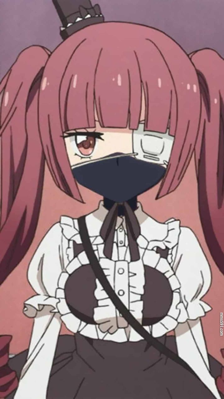 邪神与厨二病少女遮住眼睛的花园百合铃Hanazono Yurine手机壁纸图片（4）