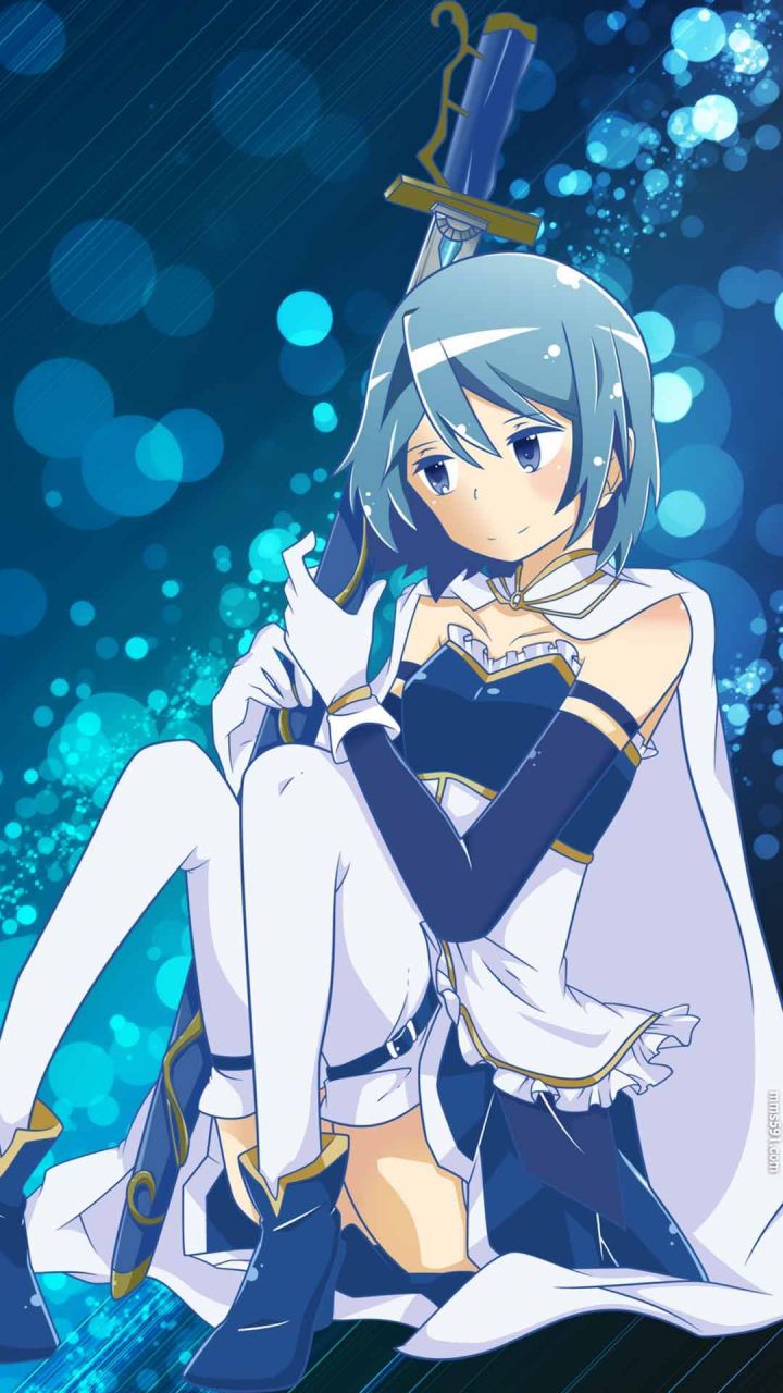 魔法少女小圆人鱼魔女美树沙耶香Miki Sayaka手机壁纸图片集1080x1920（7）